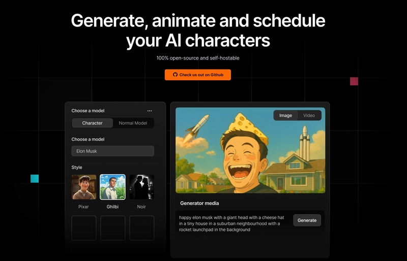 我做了一个开源项目,让你一键生成图文视频自动发社交平台🤖_ 网站