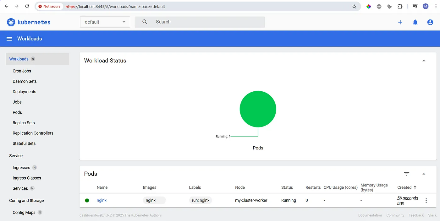 在本地使用Kind搭建K8s1.32并安装KubernetesDashboard的简易教程_