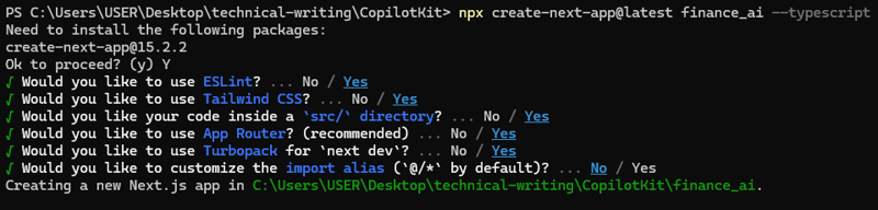 如何用开源工具打造一个智能财务助手🚀——基于MaybeFinance和CopilotKit的实战教程⎈_ 命令行终端