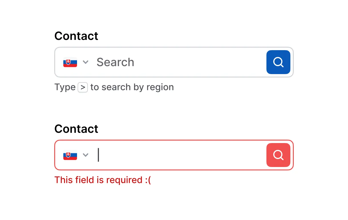 Field component example