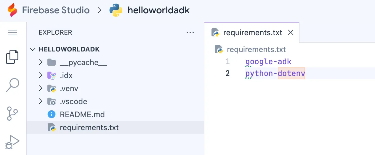 FirebaseStudio搭配GoogleAgent开发工具包(ADK)——轻松构建多AI应用的网络IDE教程_