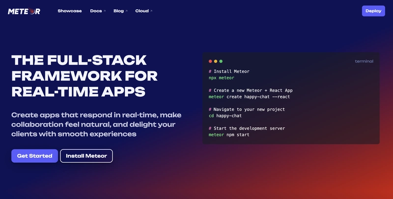 Meteor软件大变身:我们下一阶段的计划_ 这是新的Meteor网站的截图哦!