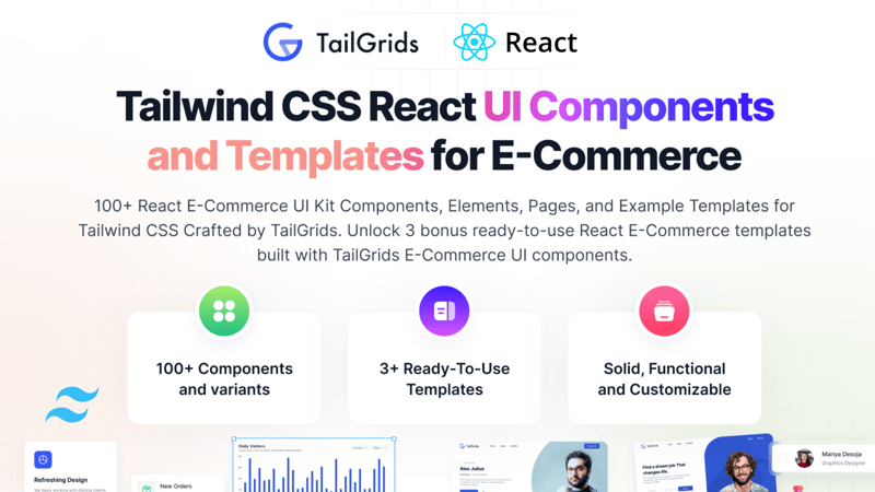 Tailwind React E-commerce Components