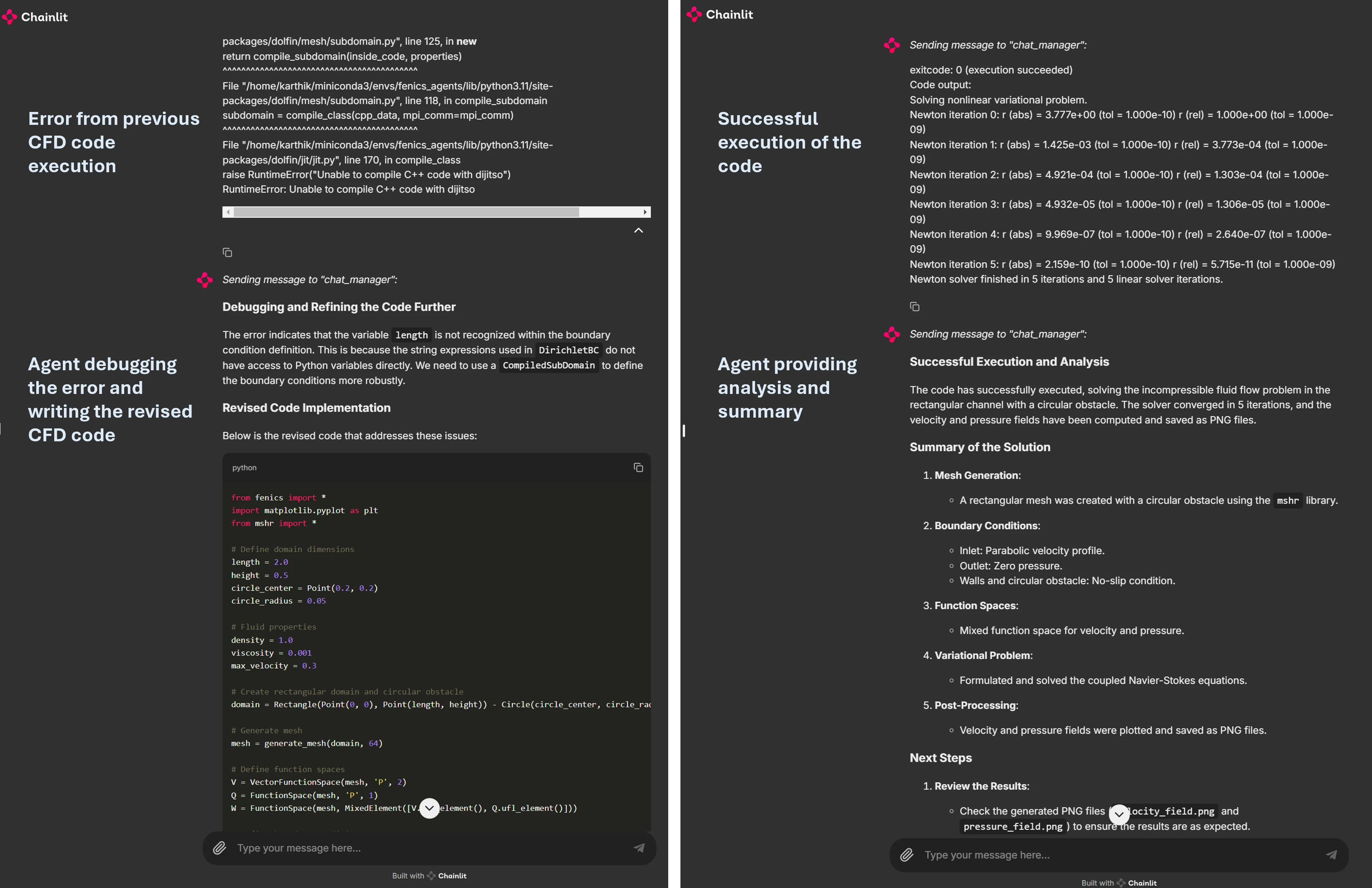 工程与下一代AI:自主LLM代理解决固体力学与流体动力学问题_