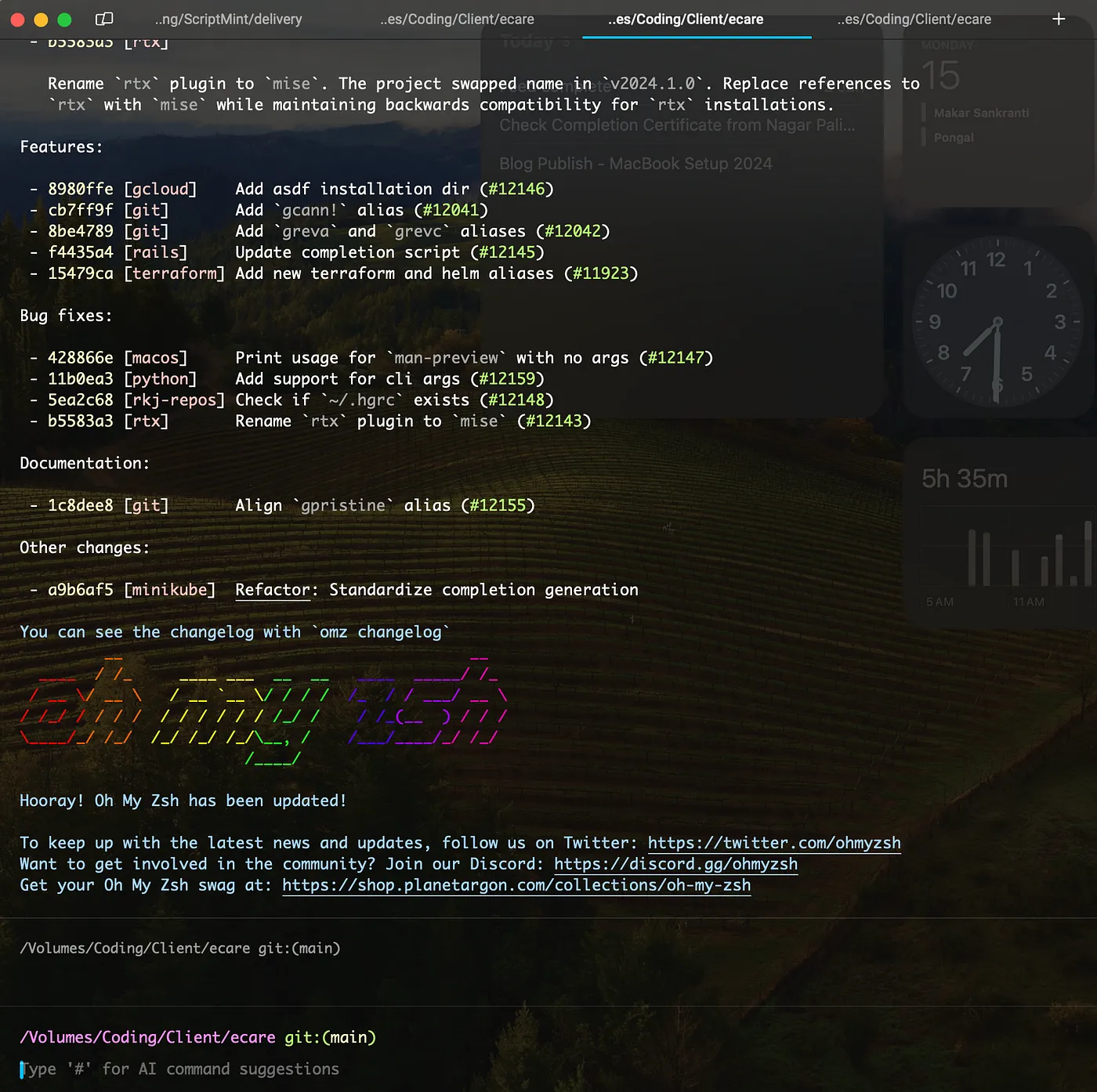 我的MacBook开发环境设置(2024)_