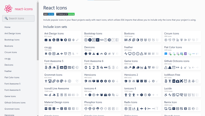 React Icons