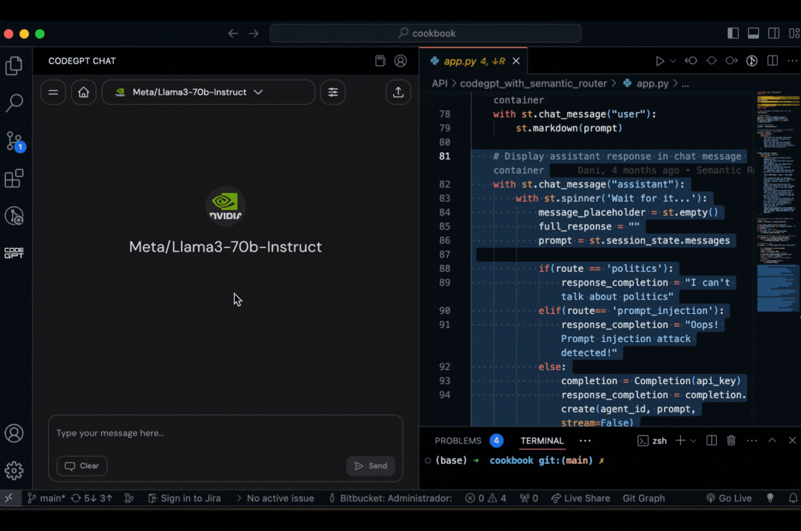 在NVIDIAAI的支持下,用Llama3在VSCode中当代码助手。_