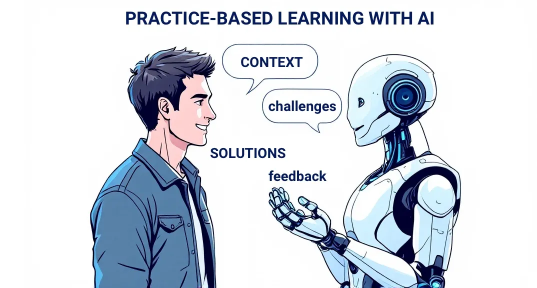 AI-driven practice-based learning: context, challenges and feedback