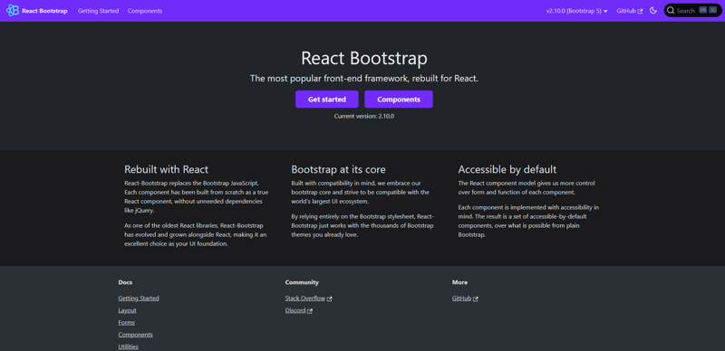 React Bootstrap框架