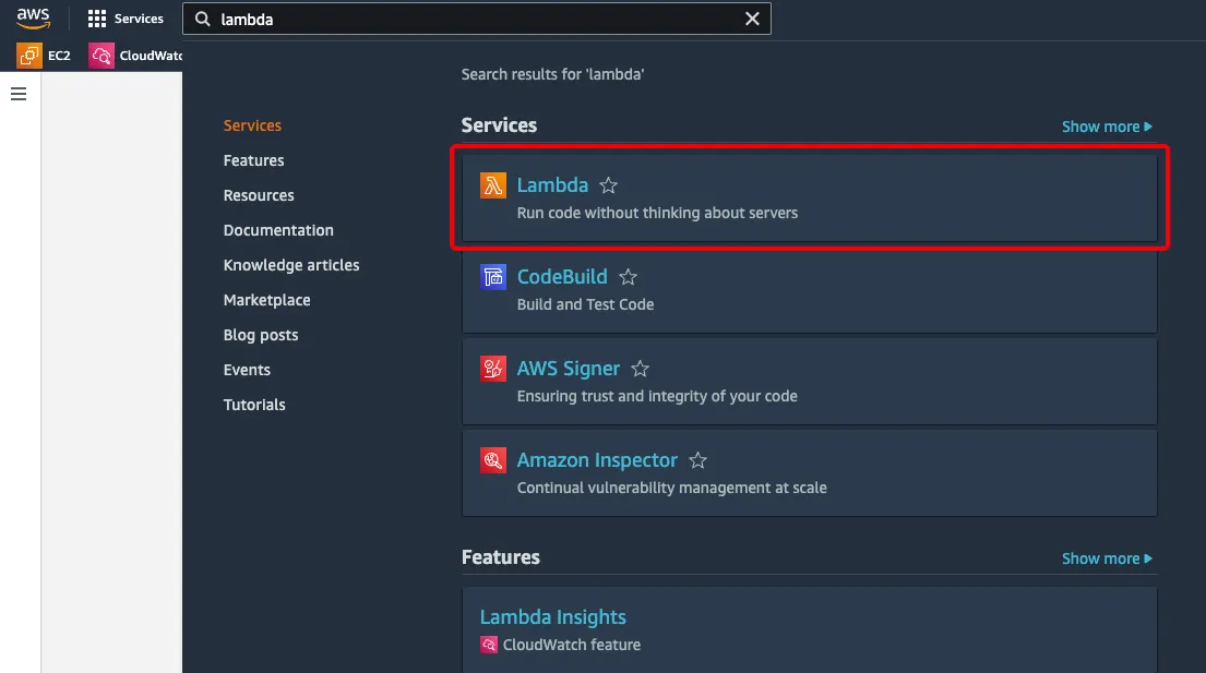在AWSLambda上用Node.js20+运行Puppeteer和Chromium生成PDF的实战指南_ 在 AWS 控制台里找 Lambda