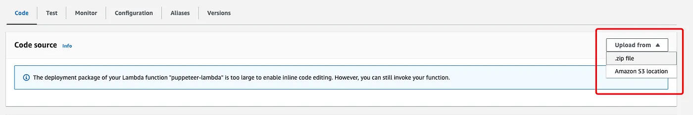 在AWSLambda上用Node.js20+运行Puppeteer和Chromium生成PDF的实战指南_ 上传压缩包