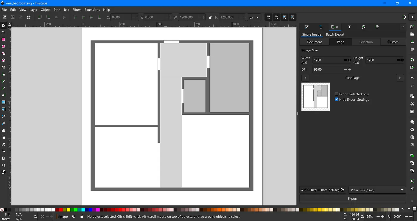 使用D3和TopoJSON制作简单的交互式楼层平面图_