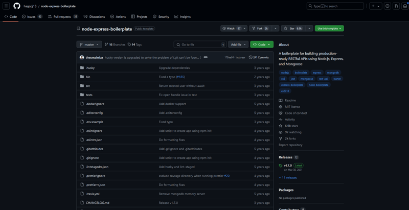 Express.js 样板代码