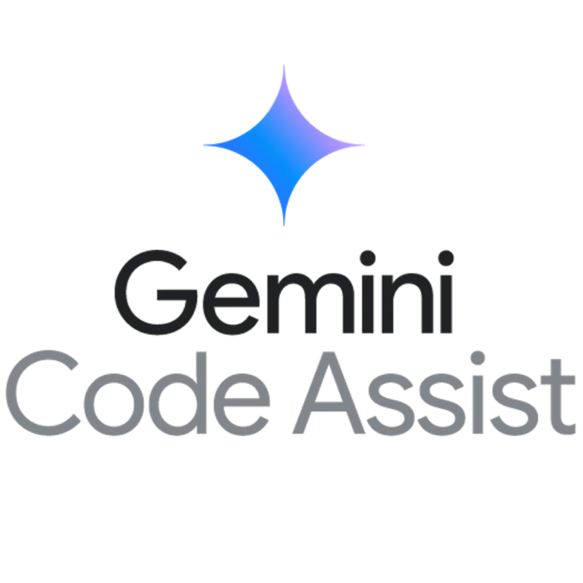 Gemini 4-point start logo with wording “Gemini Code Assist”