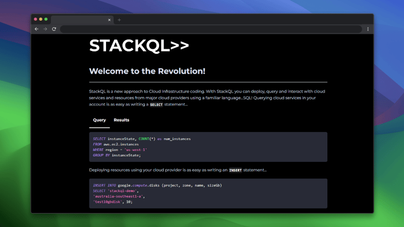 StackQL（堆栈查询语言）