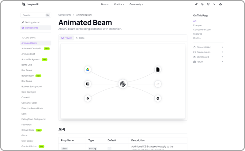 InspiraUI，一个专为 Vue & Nuxtjs 构建的动画 UI 组件库