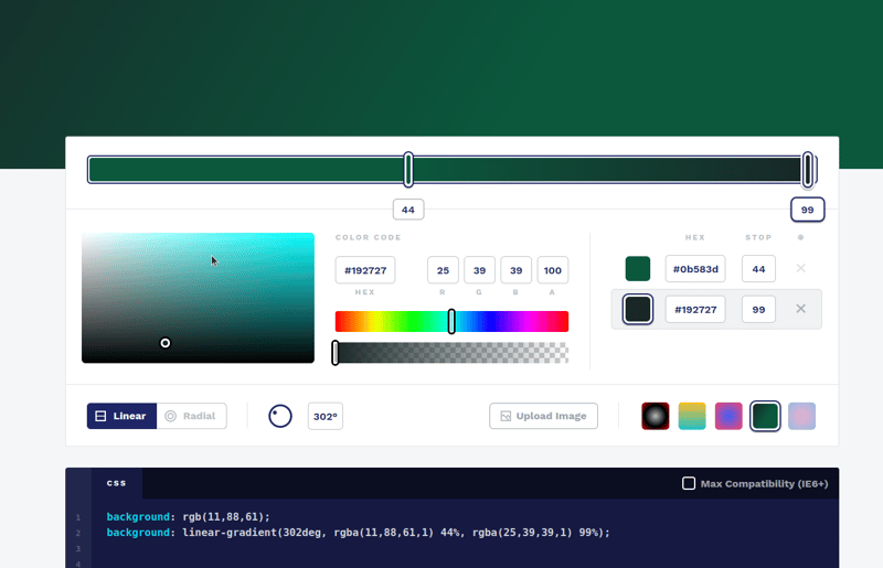 前端开发者必会的15个实用工具和资源⚡️_ CSS 渐变色