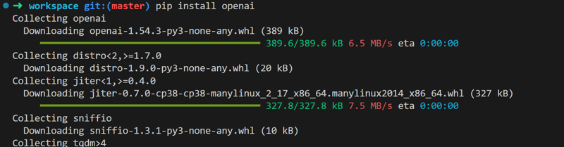 pip install openai