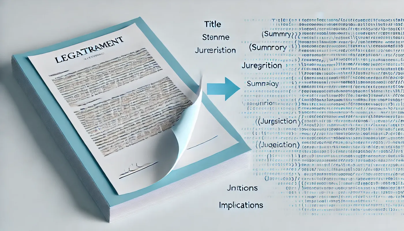 用结构化输出把法律文本变成有序数据,让法律工作更高效_