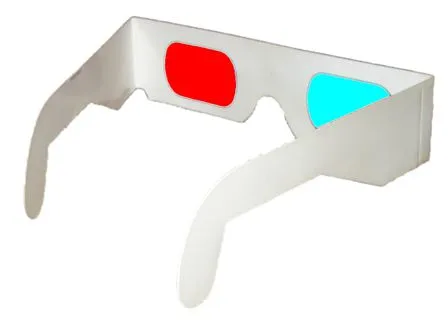 A picture of the special glasses \(red-cyan\) you need to see genuine three-dimensional objects in this article