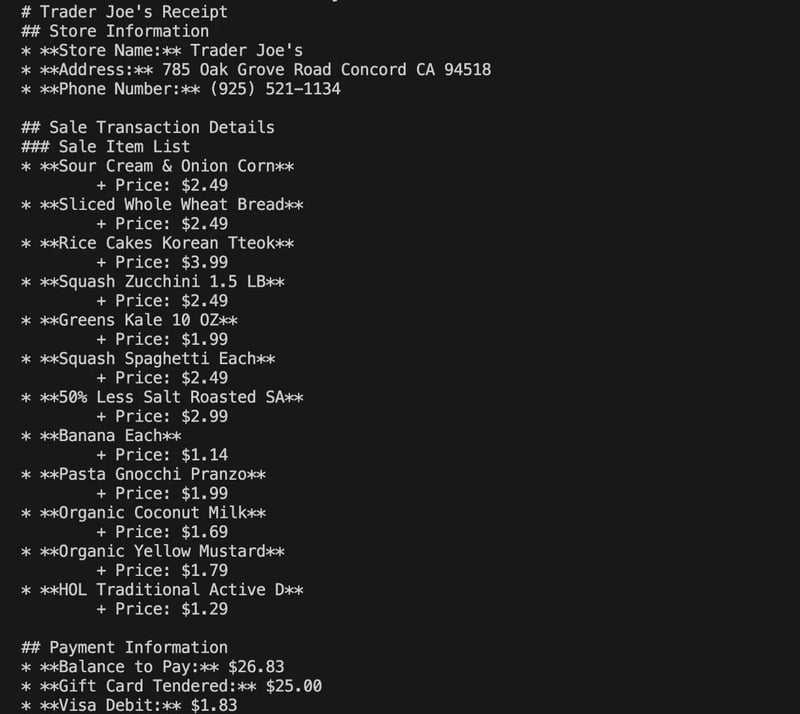 Markdown 输出的 Ollama OCR 结果