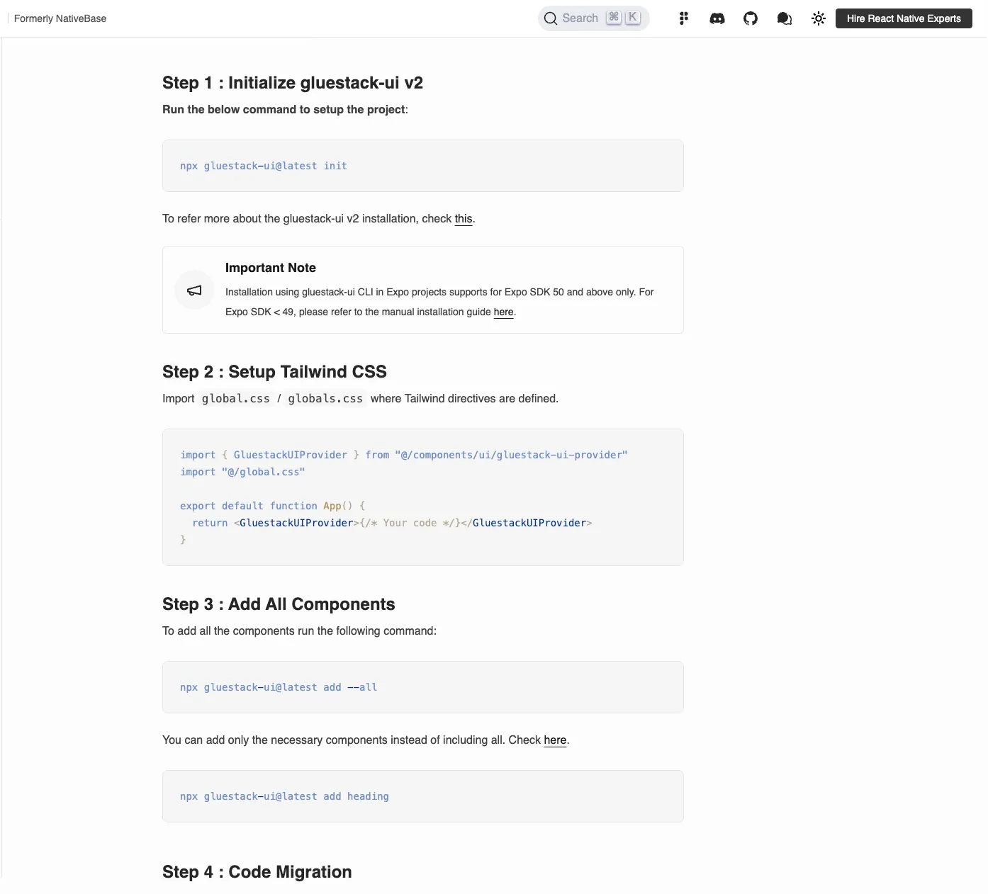 shadcn能用在ReactNative上吗?_