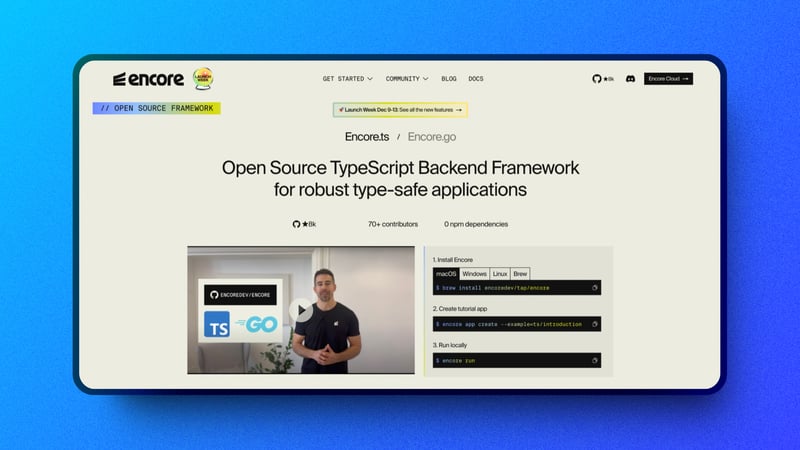 2025年让你开发更高效的7大工具_ 《Encore》