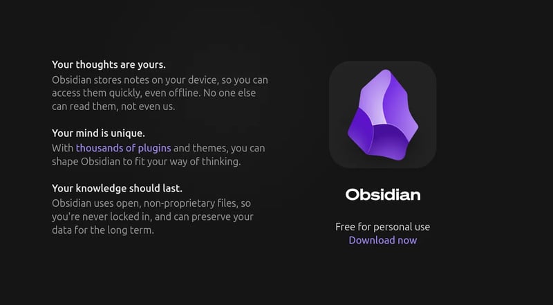 你为什么要用Obsidian？