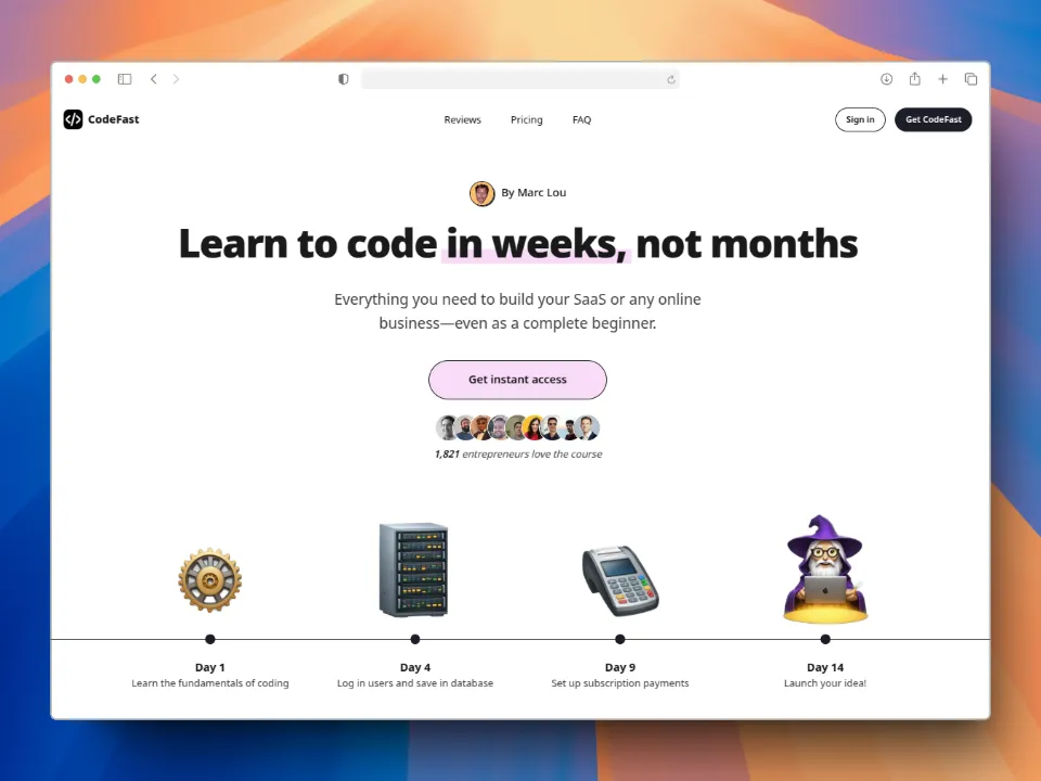 Codefast Homepage