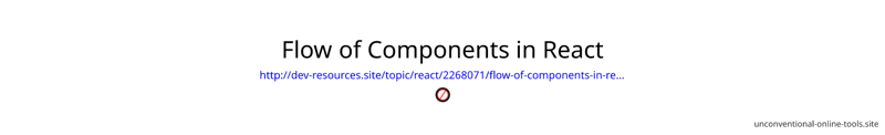 缩略图：React 组件流程图