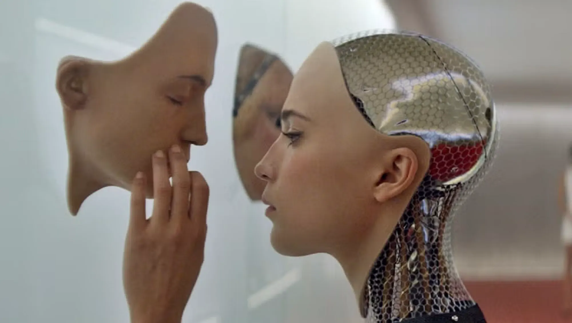 Science Fiction Humanoid Ava, played by Alicia Vikander, in the sci-fi film Ex Machina Credit: Film Stills