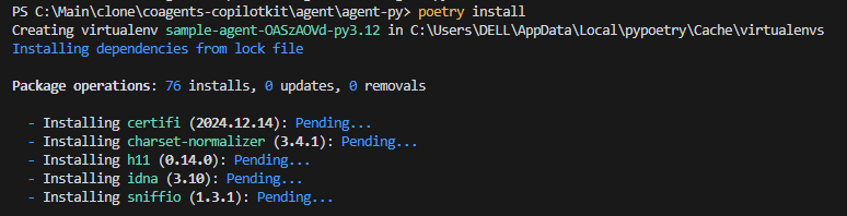 AI代理小白入门:30分钟搞定你的第一个智能助手!_ 安装 poetry