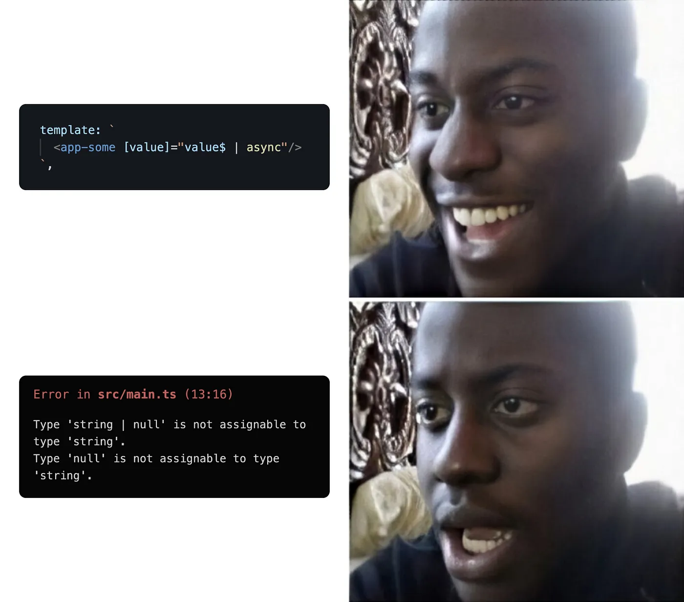 Angular中的RxJS与Signals:最强状态管理搭档_ Async pipe meme