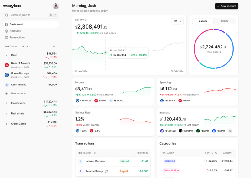 如何用开源工具打造一个智能财务助手🚀——基于MaybeFinance和CopilotKit的实战教程⎈_ Maybe Finance