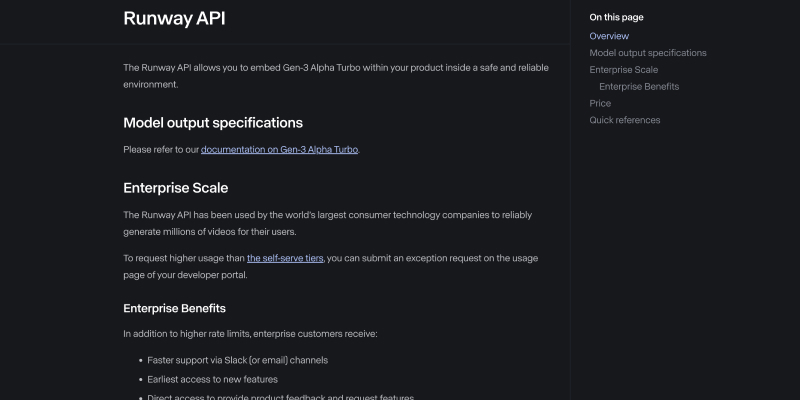 Runway AI 的 API