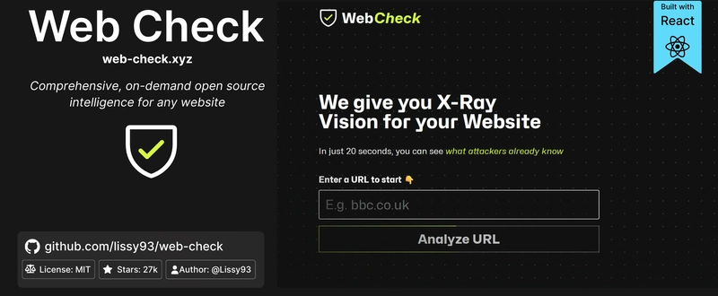 我用每个前端框架都构建了一个应用_ Web Check