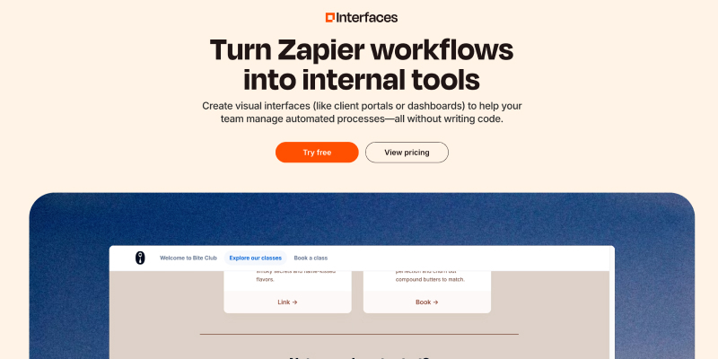 查看 Zapier 接口图