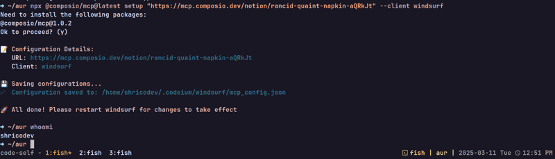 🤖光标MCPvs.顺风冲浪MCP:使用ComposioMCP服务器的较量🚀_ 给 Windsurf 加一个 MCP 集成