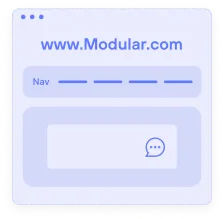 wireframe of a chat screen