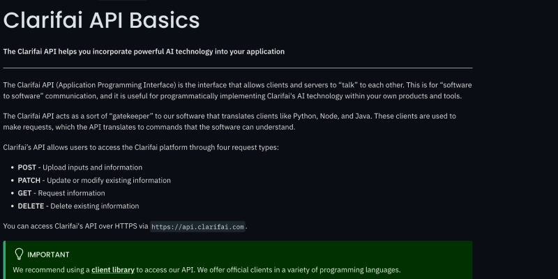 Clarifai API 图片