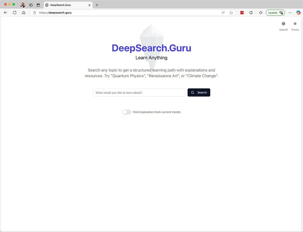 用DeepSeek和OpenAI打造更好用的学习搜索引擎_